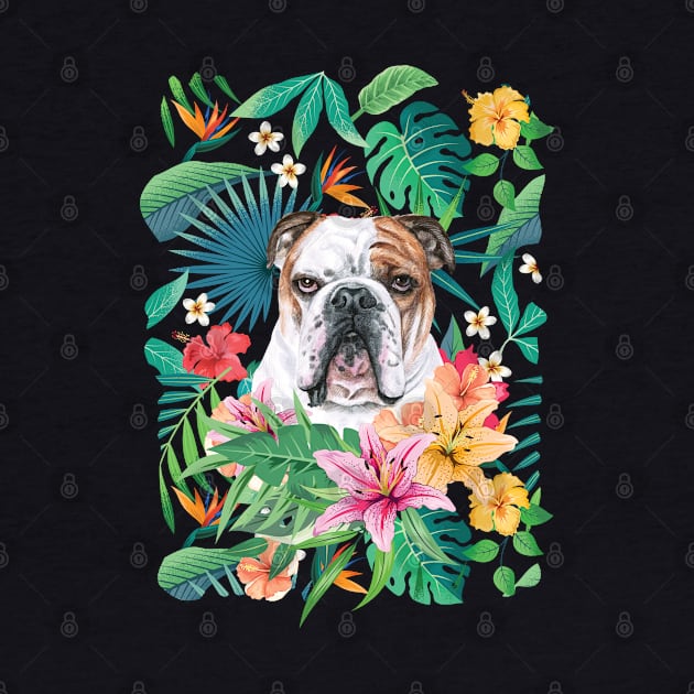 Tropical Brindle English Bulldog 2 by LulululuPainting